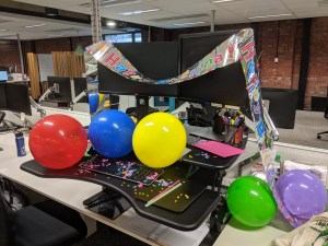 birthday desk