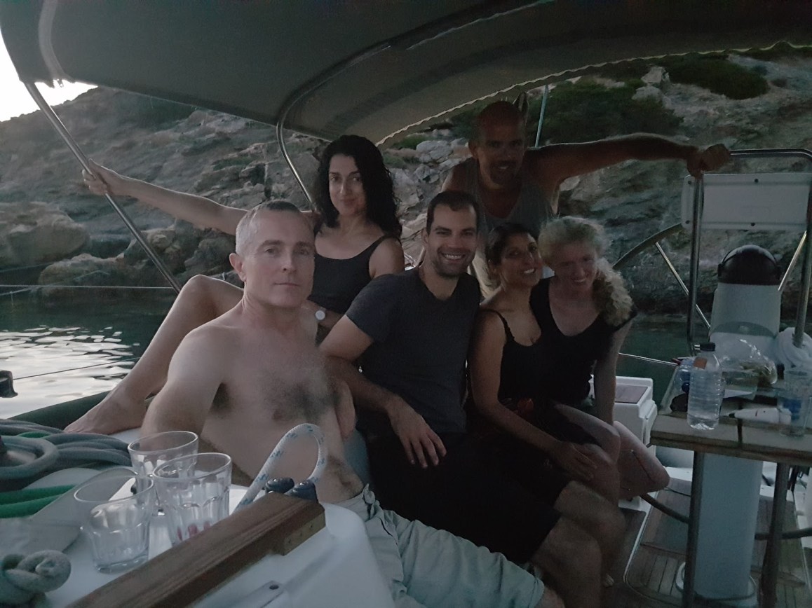 Group pic - sailing trip