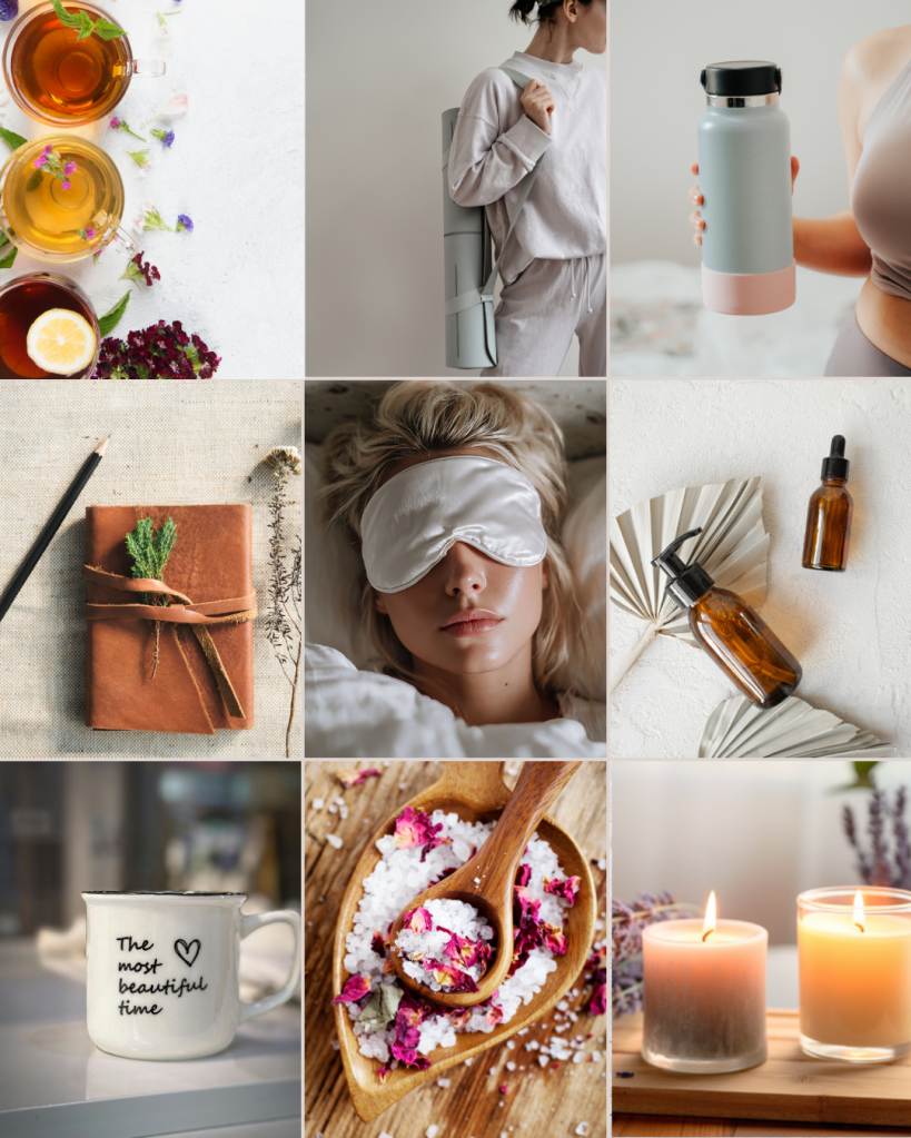 Instagram grid of Divorced Diva products and merch /brand partnerships